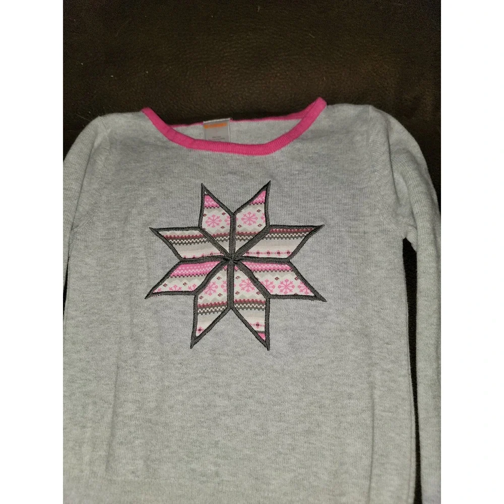 Gymboree outlet fair isle‎ flurry snowflake sweater dress size 7